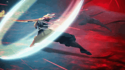 Tengen Vs Gyutaro Severe Sword Combat GIF