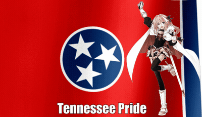 Tennessee Pride Poster Girl Holding Sword GIF
