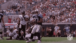 Tennessee Titans Eddie George Tossing Football To Ground GIF