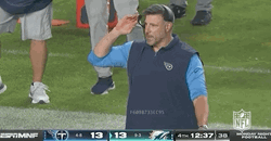Tennessee Titans Mike Vrabel Speaking On Headset Microphone GIF