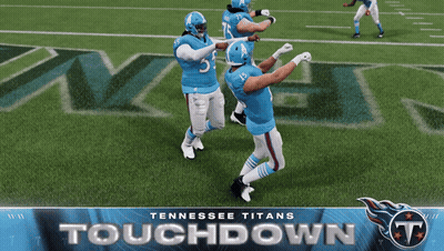 Tennessee Titans Touchdown Players On Field GIF