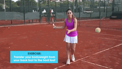 Tennis Beginner Forehand Drills GIF