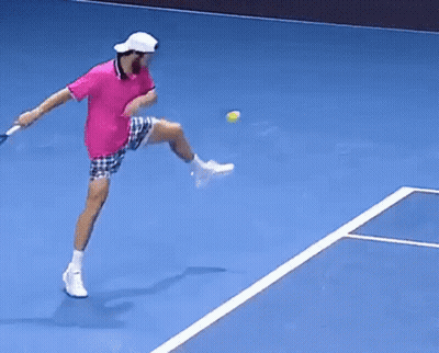 Tennis Match On Delray Beach Court GIF