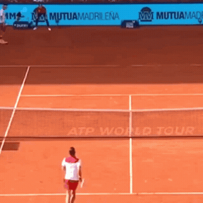 Tennis Match With Mutua Madrid ATP World Tour GIF