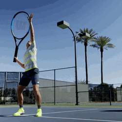 Tennis Overhead Let Raonic GIF