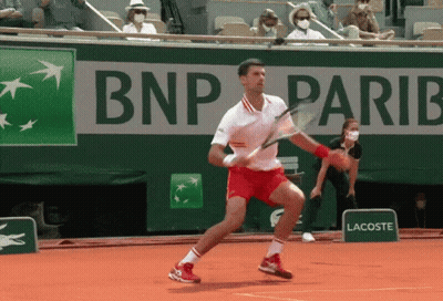Tennis Player At BNP Parib Sign GIF