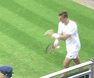 Tennis Player Walking On Court GIF