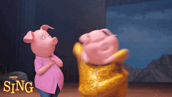 Tenor Singing Gunter Rosita Pigs Sing Movie GIF