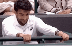 Tensed Anticipation Matteo Berrettini GIF