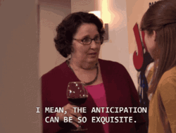 Tensed Anticipation Phyllis Office Space GIF