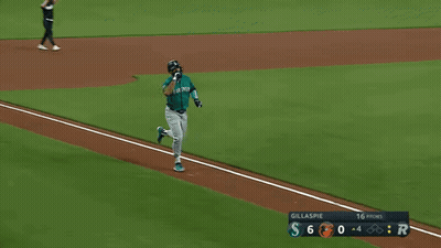 Teoscar Hernandez Running Towards Home Plate GIF