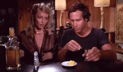 Tequila Shots Chevy Chase GIF