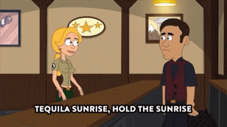 Tequila Sunrise Shots Open Bar Brickleberry GIF