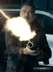 Terminator Arnold Schwarzenegger Dark Fate Gun Shoot GIF