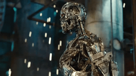 Terminator Skynet Walking Out GIF