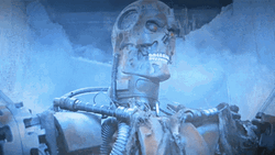 Terminator Skynet Withstanding Gunshots GIF