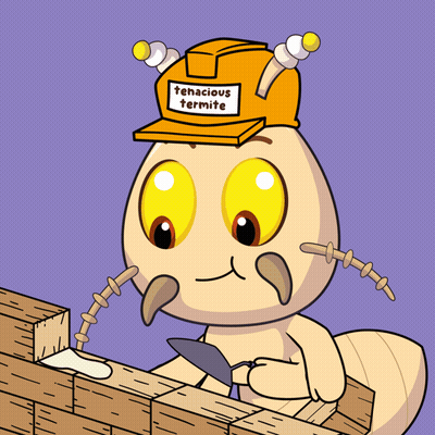 Termite Wearing Hard Hat Tehacious GIF