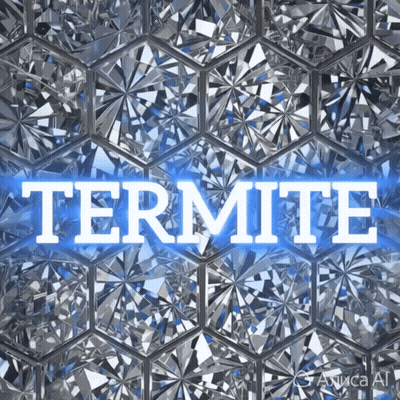 Termite Word On Blue Background GIF