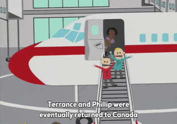 Terrance And Phillip Airplane Adventure GIF