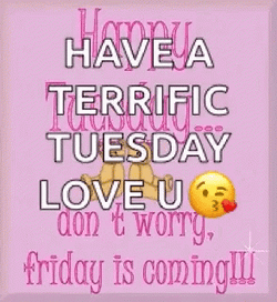 Terrific Tuesday Cute Emoji Wink GIF