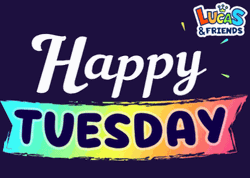 Terrific Tuesday Fireworks Effect Graphic Design GIF