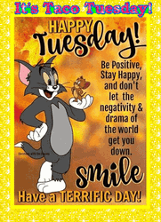 Terrific Tuesday Tom And Jerry Quotes GIF