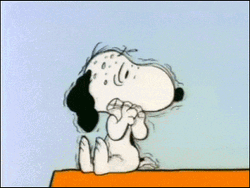 Terrified Poor Snoopy GIF