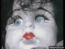 Terror Doll With Moving Eyes GIF