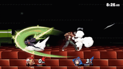 Terry And Hikari Fighting In Video Game GIF