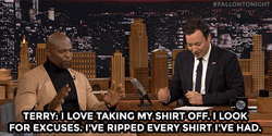 Terry Crews Jimmy Fallon Interview GIF