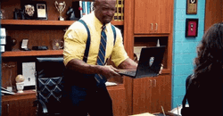 Terry Crews Smashing Computer GIF