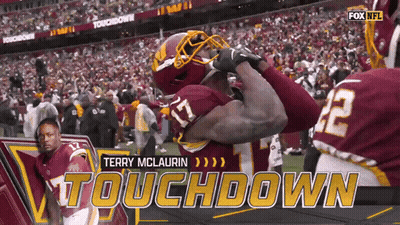 Terry Mclaurin Congratulated By Teammates