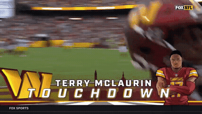 Terry Mclaurin On Fox Sports For Touchdown GIF