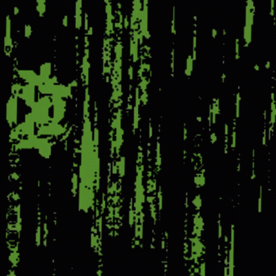 Tesla Logo Surrounded By Green Lines GIF