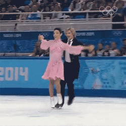 Tessa Virtue And Scott Moir Ice Skating Olympics  GIF