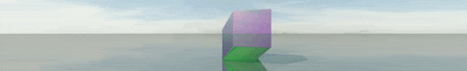 Tesseract Landscape 360 Degrees Shot GIF