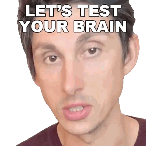 Test Your Brain Text Sticker