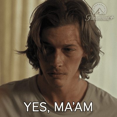Testaments Poster Woman With Eyes Closed GIF