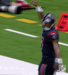 Texans Player Pointing Upward GIF