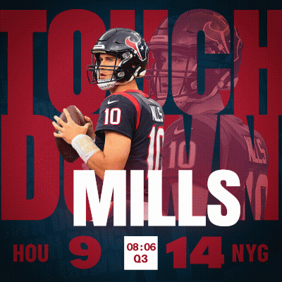 Texans Vs Giants Football Game Poster GIF
