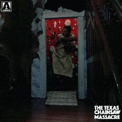 Texas Chainsaw Shutting Door GIF