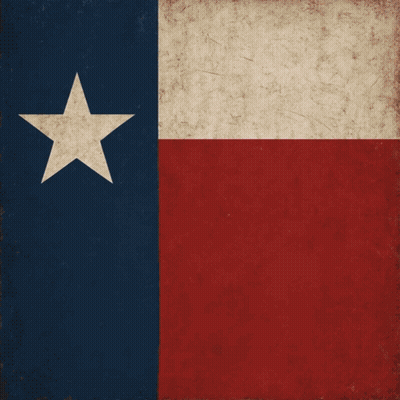 Texas Flag With Couple Kissing GIF