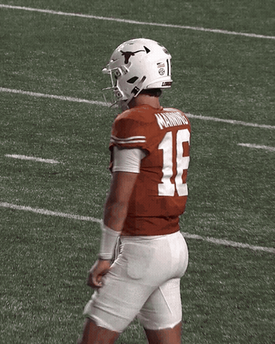 Texas Football Player In White Helmet GIF