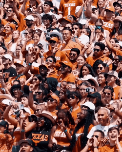 Texas Longhorns Cheering Together GIF