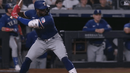Texas Rangers Adolis Garcia Slow Motion GIF
