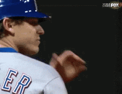 Texas Rangers Get Off My Shoulder GIF