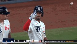 Texas Rangers Marcus Semien Hand Signal GIF
