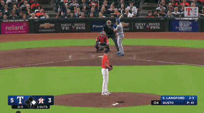 Texas Rangers Vs Astros Baseball Game GIF