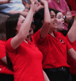 Texas Tech Cheering Aloud GIF
