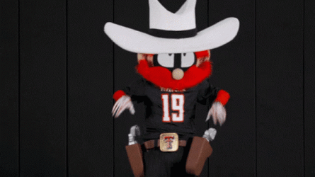Texas Tech Mascot With Gun GIF